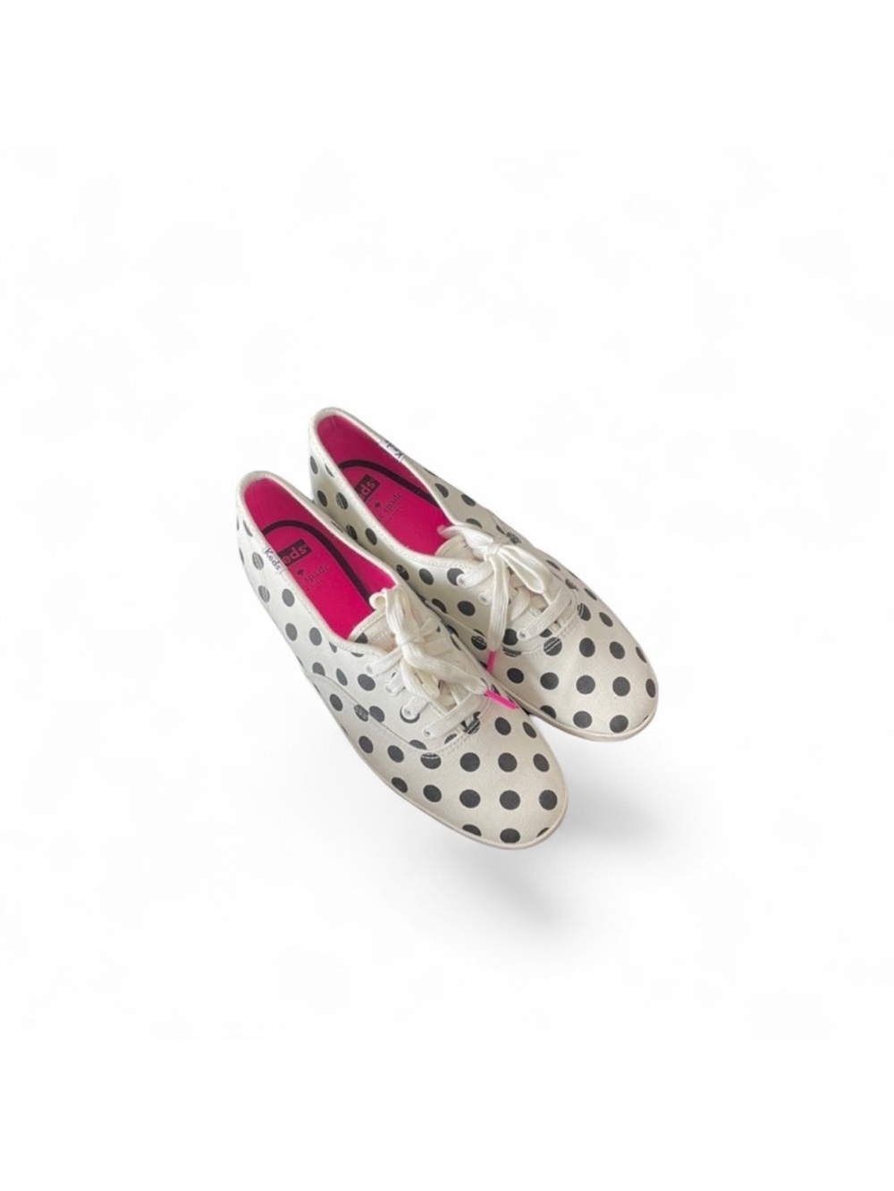 Kate Spade Keds collaboration black white polka dot sneaker shoe size 8 1/2